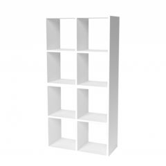 Стеллаж 8 секций (белый) в Заречном - zarechnyy.mebel24.online | фото