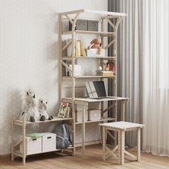 Стеллаж+стол со стойкой Конструктор Арт.СRСт2-1 в Заречном - zarechnyy.mebel24.online | фото 4