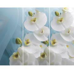 Стол Бостон-3 (Белая Орхидея) 1100/1420*700, опора Брифинг в Заречном - zarechnyy.mebel24.online | фото 2
