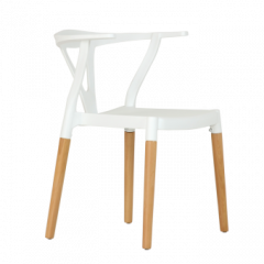Стул Barneo N-218 Wishbone интерьерный кухонный белый в Заречном - zarechnyy.mebel24.online | фото