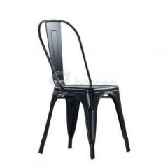 Стул Barneo N-240 Tolix (RAL9017 Черный) в Заречном - zarechnyy.mebel24.online | фото