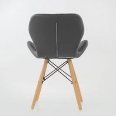Стул Barneo N-42 Perfecto PU серый в Заречном - zarechnyy.mebel24.online | фото 3