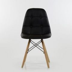 Стул Barneo N-43 Pulsante PU черный в Заречном - zarechnyy.mebel24.online | фото 3