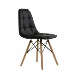 Стул Barneo N-43 Pulsante PU черный в Заречном - zarechnyy.mebel24.online | фото