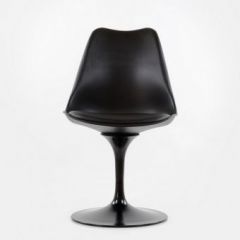 Стул Barneo N-8 Tulip style черный с черной подушкой в Заречном - zarechnyy.mebel24.online | фото 2