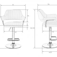 Стул барный DOBRIN CHARLY LM-5019 (белый) в Заречном - zarechnyy.mebel24.online | фото 2