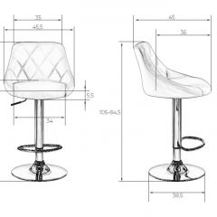 Стул барный DOBRIN LOGAN LM-5007 (белый) в Заречном - zarechnyy.mebel24.online | фото 2