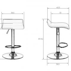 Стул барный DOBRIN TOMMY LM-3013 (белый) в Заречном - zarechnyy.mebel24.online | фото 1