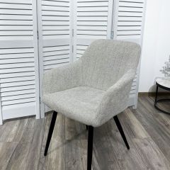 Стул BRANDY WZ2042-19 галечный серый фактурный велюр/ черный каркас М-City в Заречном - zarechnyy.mebel24.online | фото 5