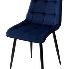 Стул CHIC BLUVEL-86 NAVY BLUE / черный каркас М-City в Заречном - zarechnyy.mebel24.online | фото