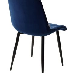 Стул CHIC BLUVEL-86 NAVY BLUE / черный каркас М-City в Заречном - zarechnyy.mebel24.online | фото 3