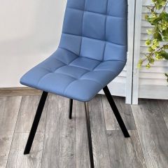 Стул CHILLI-Q SQUARE Oracul 795 Синий, экокожа PU / черный каркас, М-City в Заречном - zarechnyy.mebel24.online | фото 4