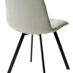 Стул CHILLI SQUARE HK017-03 светло-серый, PU/ черный каркас М-City в Заречном - zarechnyy.mebel24.online | фото 4