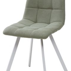 Стул CHILLI SQUARE UF860-11B мятный, ткань/ белый каркас М-City в Заречном - zarechnyy.mebel24.online | фото