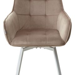 Стул MAVERICK 360 град. поворот. BLUVEL-40 BEIGE/ белый каркас, М-City в Заречном - zarechnyy.mebel24.online | фото 7