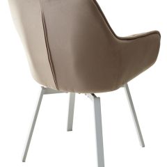 Стул MAVERICK 360 град. поворот. BLUVEL-40 BEIGE/ белый каркас, М-City в Заречном - zarechnyy.mebel24.online | фото 9