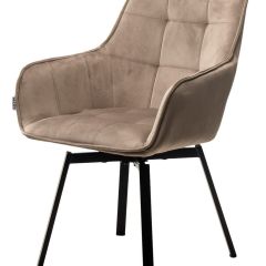 Стул MAVERICK 360 град. поворот. BLUVEL-40 BEIGE/ черный каркас, М-City в Заречном - zarechnyy.mebel24.online | фото 4