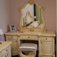 Туалетный стол + Зеркало Мона Лиза (крем) в Заречном - zarechnyy.mebel24.online | фото 6
