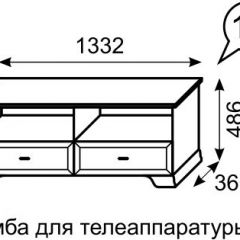 Тумба для телеаппаратуры Венеция 13 бодега в Заречном - zarechnyy.mebel24.online | фото 1