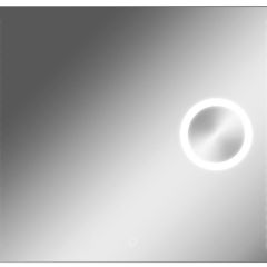 Зеркало Cosmo 100 alum (линза) с подсветкой Sansa (SCL1026Z) в Заречном - zarechnyy.mebel24.online | фото 1
