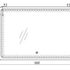 Зеркало Dream 100 alum с подсветкой Sansa (SD1024Z) в Заречном - zarechnyy.mebel24.online | фото 7