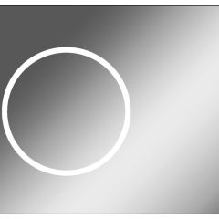 Зеркало Eclipse 90 black с подсветкой Sansa (SE1031Z) в Заречном - zarechnyy.mebel24.online | фото