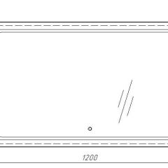 Зеркало Galaxy 120 alum с подсветкой Sansa (SG1010Z) в Заречном - zarechnyy.mebel24.online | фото 7