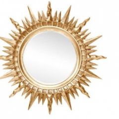 Зеркало круглое золото (1810(1) в Заречном - zarechnyy.mebel24.online | фото 1