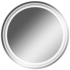 Зеркало Прая 700х700 с подсветкой Домино (GL7048Z) в Заречном - zarechnyy.mebel24.online | фото