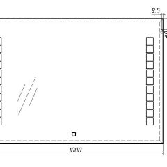 Зеркало Quadro 100 alum с подсветкой Sansa (SQ1019Z) в Заречном - zarechnyy.mebel24.online | фото 7