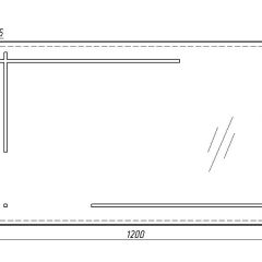 Зеркало Ray 120 black с подсветкой Sansa (SR1034Z) в Заречном - zarechnyy.mebel24.online | фото 6