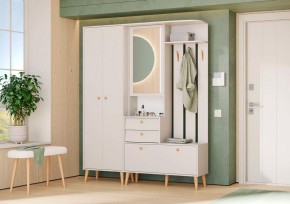 АФИНА Прихожая (модульная) кашемир серый в Заречном - zarechnyy.mebel24.online | фото 1