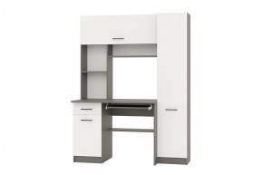 АЛЬФА Стол рабочий (графит/белый) в Заречном - zarechnyy.mebel24.online | фото 1