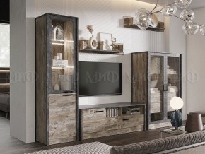 Амели Шкаф-стекло (Дуб Юкон-Бетон темный) в Заречном - zarechnyy.mebel24.online | фото 3