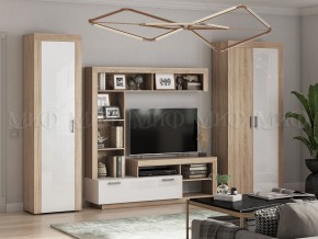 Ангара Пенал (Белый глянец/Сонома) в Заречном - zarechnyy.mebel24.online | фото 3