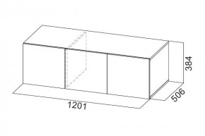 Антресоль 1200 «ШК-5» Белый текстурный в Заречном - zarechnyy.mebel24.online | фото 3