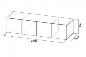 Антресоль 1600 «ШК-5» Белый текстурный в Заречном - zarechnyy.mebel24.online | фото 3