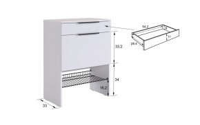 БАСКО Прихожая К8 (графит) в Заречном - zarechnyy.mebel24.online | фото 8