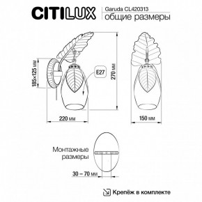 Бра Citilux Garuda CL420313 в Заречном - zarechnyy.mebel24.online | фото 5