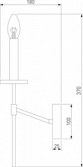 Бра Eurosvet Anders 60142/1 хром в Заречном - zarechnyy.mebel24.online | фото 2