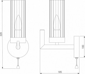 Бра Eurosvet Arganie 60133/1 латунь в Заречном - zarechnyy.mebel24.online | фото 3
