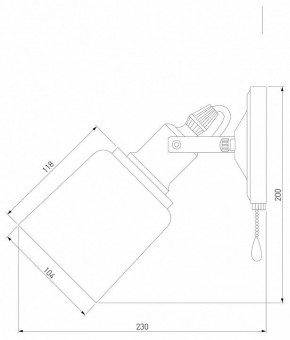 Бра Eurosvet Astor 70111/1 черный в Заречном - zarechnyy.mebel24.online | фото 4
