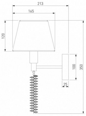 Бра Eurosvet Charuel 60148/1 матовое золото в Заречном - zarechnyy.mebel24.online | фото