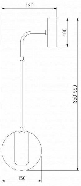 Бра Eurosvet Cobble 50258 LED дымчатый в Заречном - zarechnyy.mebel24.online | фото 2