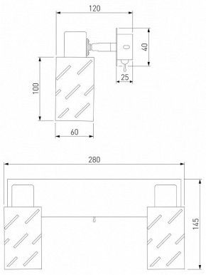 Бра Eurosvet Fente 20090/2 белый/хром в Заречном - zarechnyy.mebel24.online | фото 5