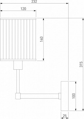 Бра Eurosvet Inari 60144/1 золото в Заречном - zarechnyy.mebel24.online | фото 3