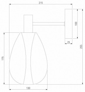 Бра Eurosvet Magma 60175/1 латунь в Заречном - zarechnyy.mebel24.online | фото 3