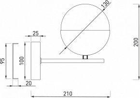 Бра Eurosvet Nuvola 70129/1 латунь в Заречном - zarechnyy.mebel24.online | фото 2