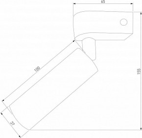 Бра Eurosvet Pitch 20143/1 LED черный в Заречном - zarechnyy.mebel24.online | фото 2