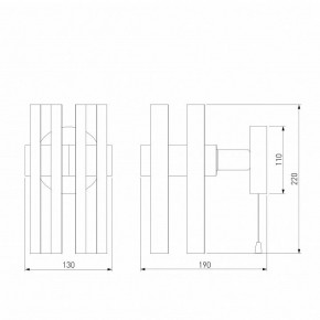 Бра Eurosvet Spada 70116/1 черный в Заречном - zarechnyy.mebel24.online | фото 4